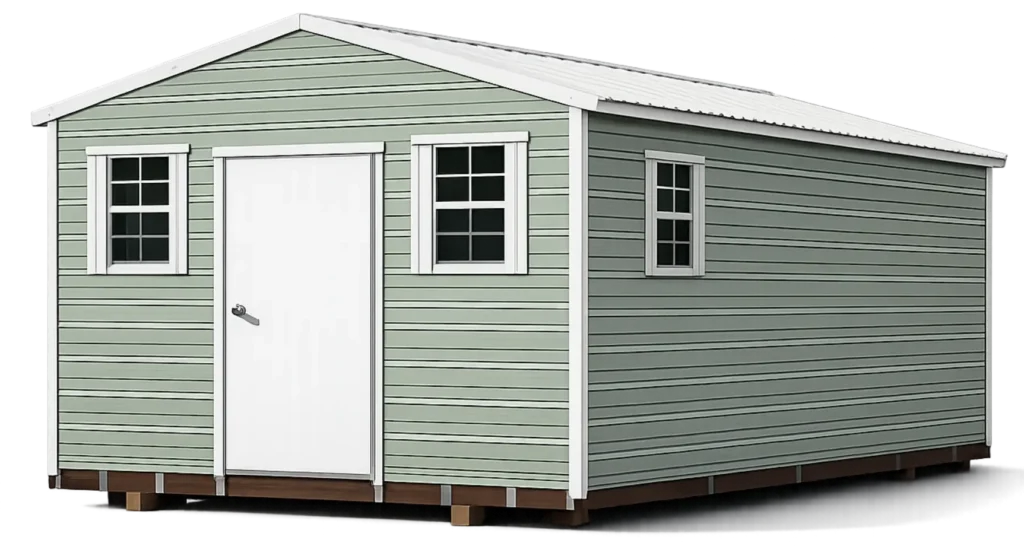 Utility storage shed placement in Duval County, Florida
