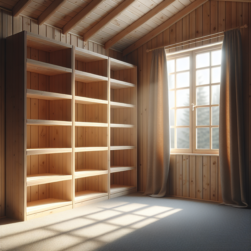Shelving in a Middleburg Shed