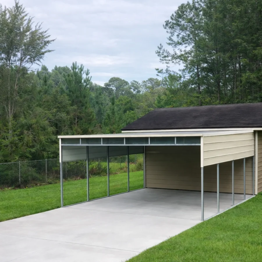 Attached carport